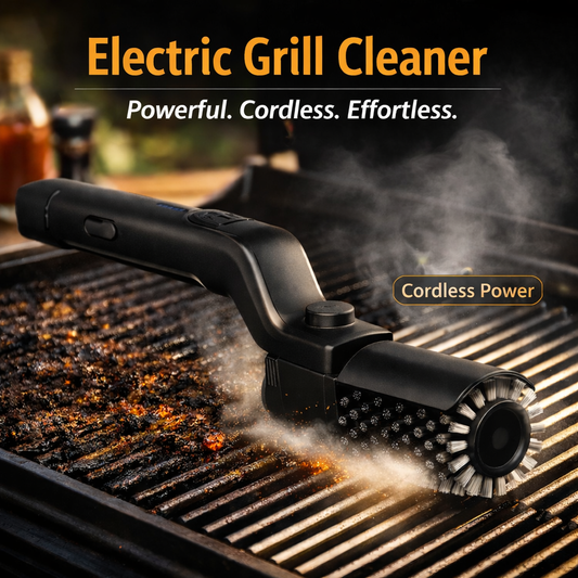 Electric Grill Cleaner – Rotary Power Brush for Outdoor Grills